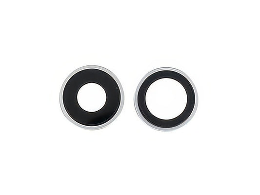 Anello Esterno Camera Posteriore Kit 2 Camere Bianco per Apple iPhone 16 Plus