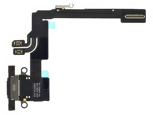 Flat Cable + Connettore Ricarica Titanium Nero senza logo per Apple iPhone 16 Pro