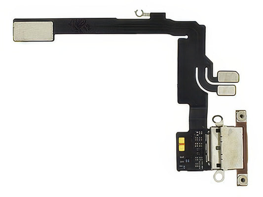 Flat Cable + Connettore Ricarica Titanium Sand senza logo per Apple iPhone 16 Pro