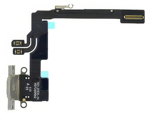 Flat Cable + Connettore Ricarica Titanium Bianco senza logo per Apple iPhone 16 Pro