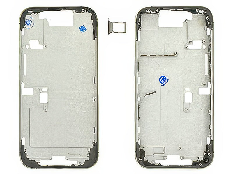 Frame in metallo + Tasti Laterali + Sportellino Natural Titanium per Apple iPhone 16 Pro