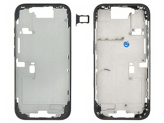 Frame in metallo + Tasti Laterali + Sportellino Sim Nero per Apple iPhone 16 Pro