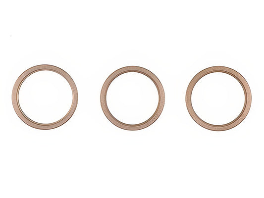 Anello Esterno Camera Posteriore Kit 3 Camere Oro per Apple iPhone 16 Pro