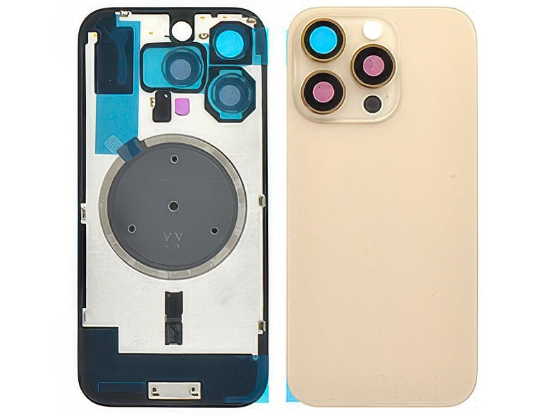 Cover Batteria Magnetica + Vetrino Camera Natural Sand per Apple iPhone 16 Pro