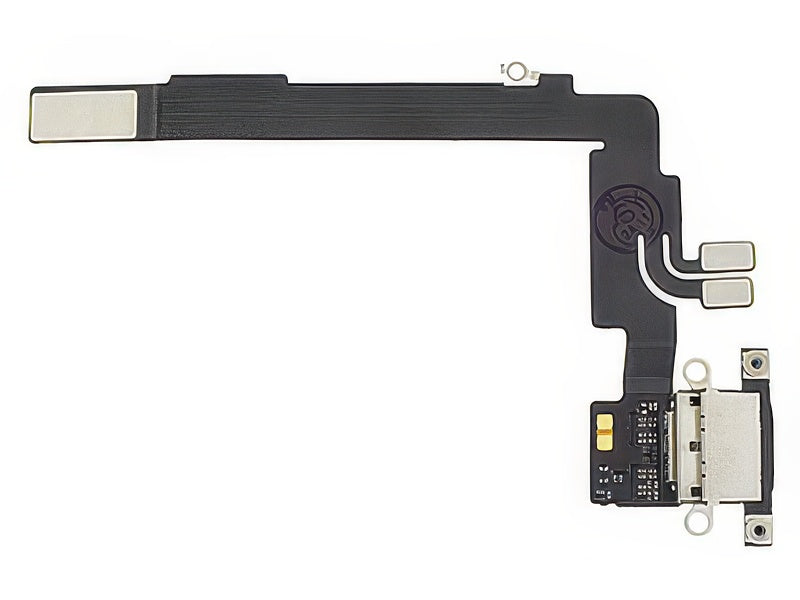 Flat Cable + Connettore Ricarica Titanium Nero senza logo per Apple iPhone 16 Pro Max