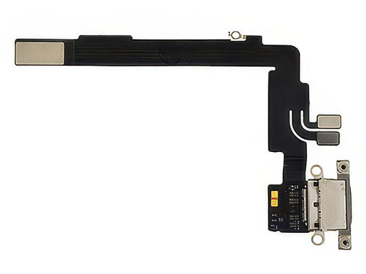 Flat Cable + Connettore Ricarica Titanium Grigio senza logo per Apple iPhone 16 Pro Max