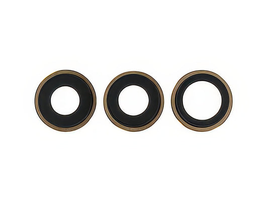 Anello Esterno Camera Posteriore Kit 3 Camere Oro per Apple iPhone 16 Pro Max