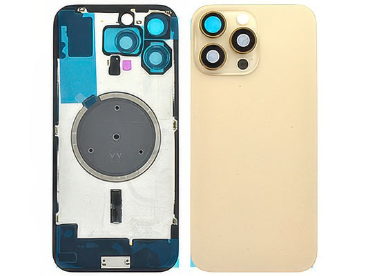 Cover Batteria Magnetica + Vetrino Camera Natural Sand per Apple iPhone 16 Pro Max