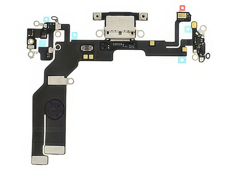 Flat Cable + Connettore Ricarica + Microfono Bianco senza logo per Apple iPhone 17e
