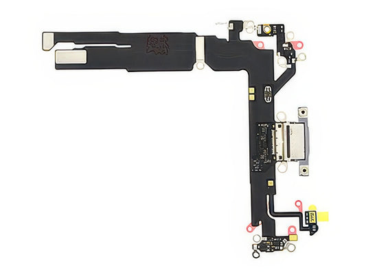 Flat Cable + Connettore Ricarica + Microfono Viola senza logo per Apple iPhone 17