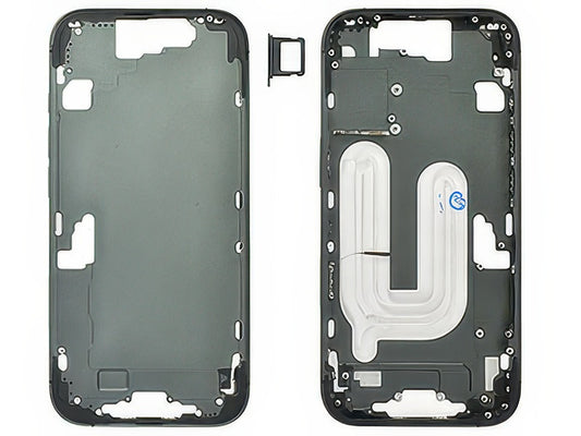 Frame in metallo + Tasti Laterali Nero per Apple iPhone 17