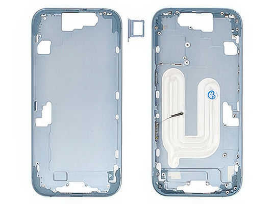 Frame in metallo + Tasti Laterali Blu per Apple iPhone 17