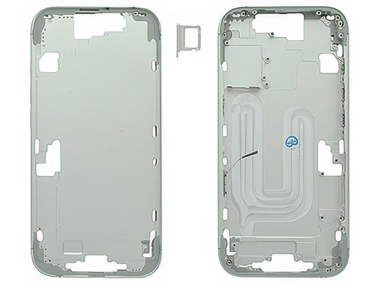 Frame in metallo + Tasti Laterali Bianco per Apple iPhone 17
