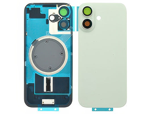 Cover Batteria Magnetica + Vetrino Camera Bianco per Apple iPhone 17