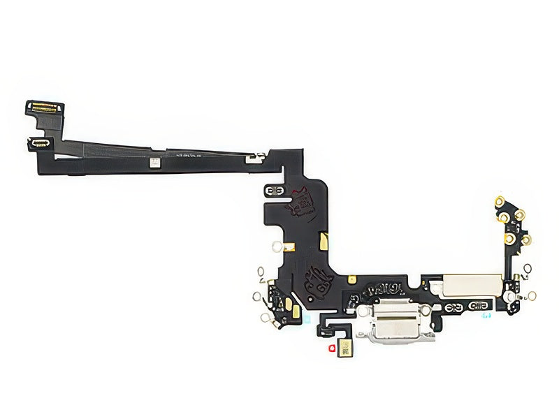 Flat Cable + Connettore Ricarica Vers. Sim + Esim Argento senza logo per Apple iPhone 17 Pro