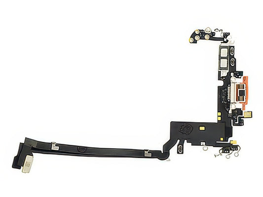 Flat Cable + Connettore Ricarica Vers. Sim + Esim Arancione senza logo per Apple iPhone 17 Pro Max