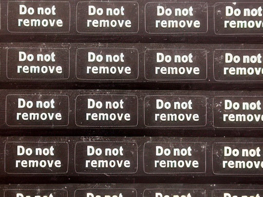 Adesivo ''Do Not Remove'' 1 Pezzo per Apple iPhone 4S