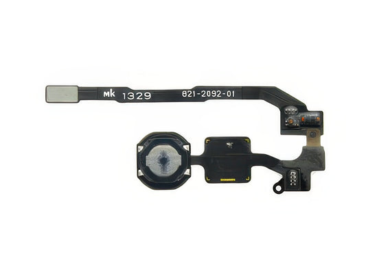 Flat + Switch Tasto Home - Ottima qualità - NO Lettore d'Impronta senza logo per Apple iPhone 5S