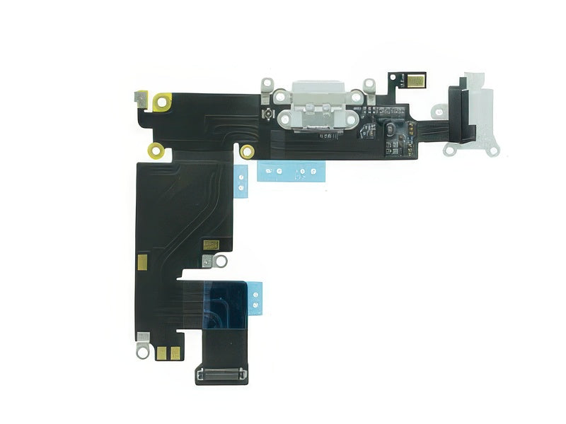 Flat cable + Jack Audio + Connettore Ricarica + Microfono Bianco senza logo per Apple iPhone 6 Plus