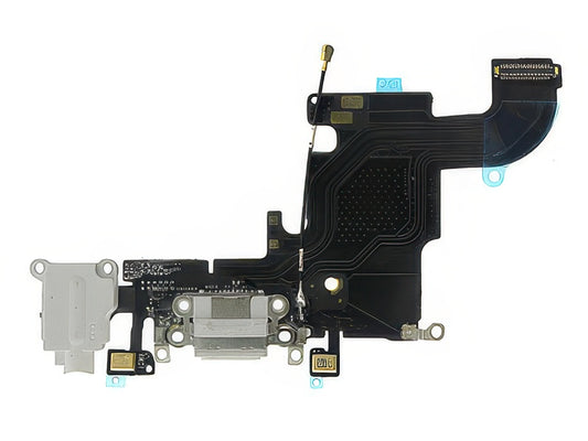 Flat cable + Jack Audio + Connettore Ricarica + Microfono Bianco senza logo per Apple iPhone 6s