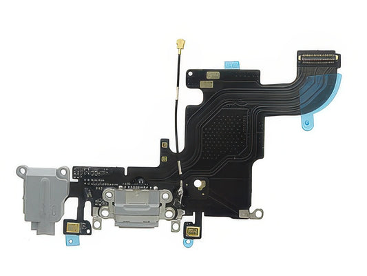 Flat cable + Jack Audio + Connettore Ricarica + Microfono Grigio Scuro senza logo per Apple iPhone 6s
