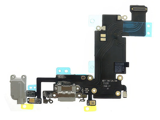 Flat cable + Jack Audio + Connettore Ricarica + Microfono Bianco senza logo per Apple iPhone 6s Plus