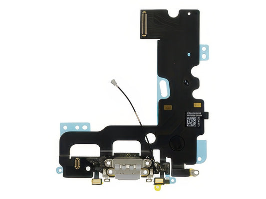 Flat cable + Connettore Ricarica + Microfono Grigio Chiaro senza logo per Apple iPhone 7