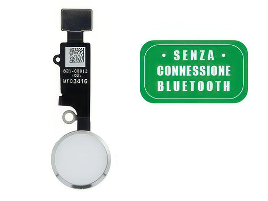 Tasto Joystick Esterno + Flat Cable Bianco - No Lettore Impronta per Apple iPhone 7