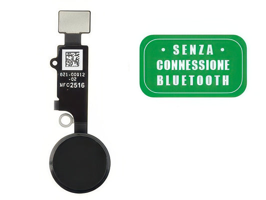 Tasto Joystick Esterno + Flat Cable Nero - No Lettore Impronta per Apple iPhone 8