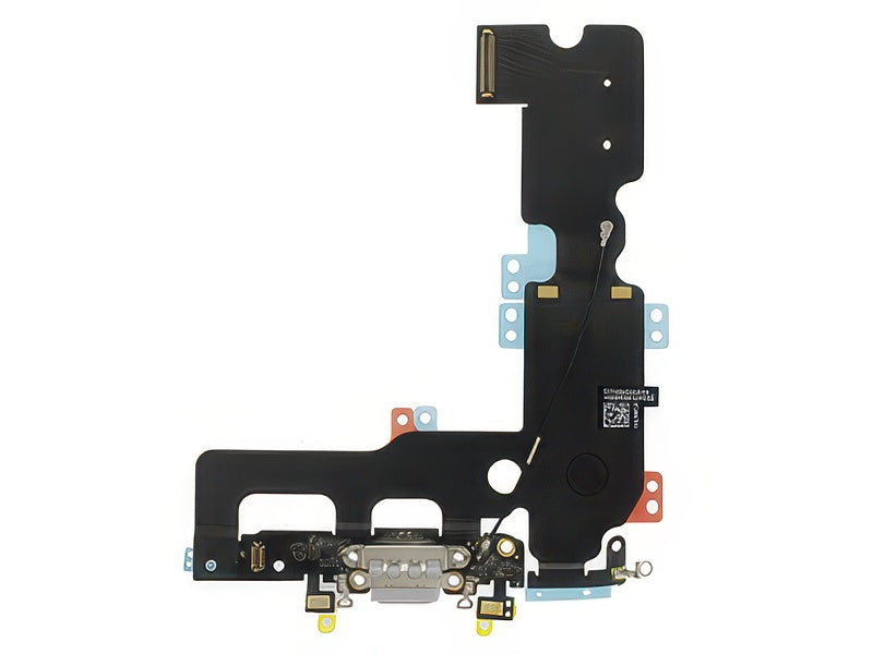 Flat cable + Connettore Ricarica + Microfono Grigio Chiaro senza logo per Apple iPhone 7 Plus