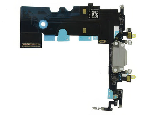 Flat cable + Connettore Ricarica + Microfono Bianco senza logo per Apple iPhone 8