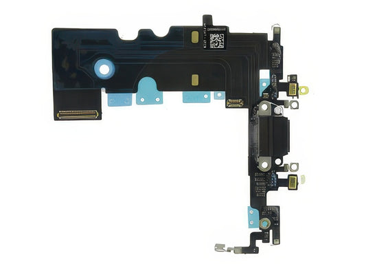 Flat cable + Connettore Ricarica + Microfono Nero senza logo per Apple iPhone 8