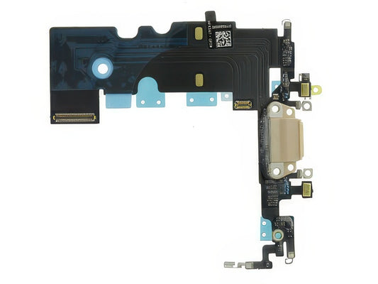 Flat cable + Connettore Ricarica + Microfono Oro senza logo per Apple iPhone 8
