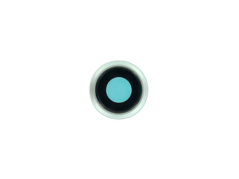 Anello Esterno Camera Posteriore + Vetrino Argento per Vers. Bianco per Apple iPhone SE 2022