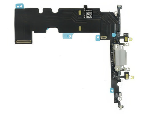 Flat cable + Connettore Ricarica + Microfono Bianco senza logo per Apple iPhone 8 Plus