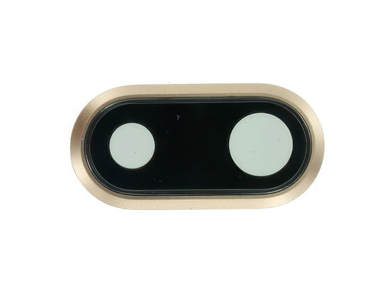 Anello Esterno Camera Posteriore + Vetrino Rosa per Apple iPhone 8 Plus