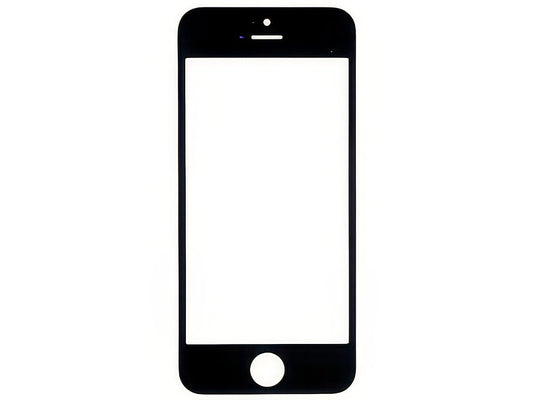 Vetrino Nero Ottima qualità senza logo per Apple iPhone SE
