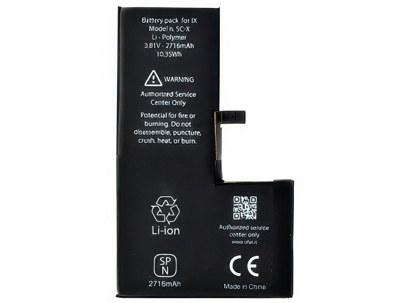 Batteria 2716 mAh qualità Premium Pro Celle AAA+ - Nuove zero cicli per Apple iPhone X