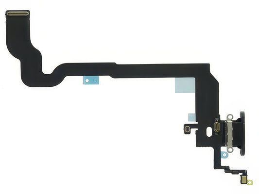 Flat cable + Connettore Ricarica + Microfono Nero senza logo per Apple iPhone X