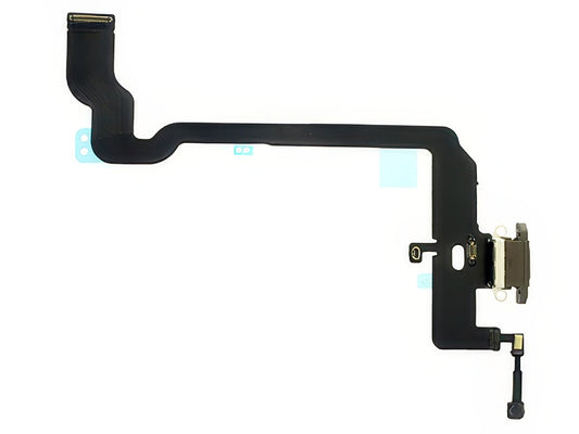 Flat cable + Connettore Ricarica + Microfono Oro senza logo per Apple iPhone Xs