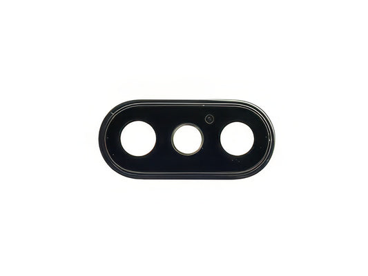 Cover Camera + Vetrino + Frame Nero per Apple iPhone Xs