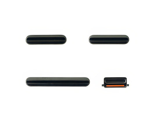 Set 4 Tasti esterni laterali completo Nero per Apple iPhone Xs Max