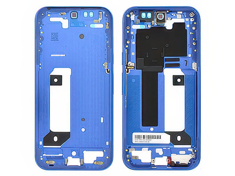 Guscio frontale + Frame Supporto LCD e Touchscreen + Tasti Laterali Indigo Blue per Google Pixel 10