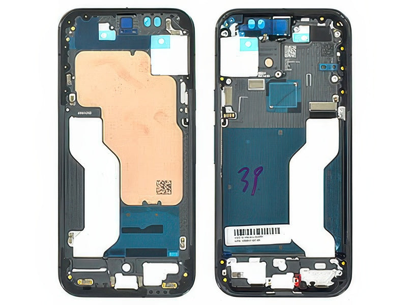 Guscio frontale + Frame Supporto LCD e Touchscreen + Tasti Laterali Nero Obsidian per Google Pixel 10 Pro