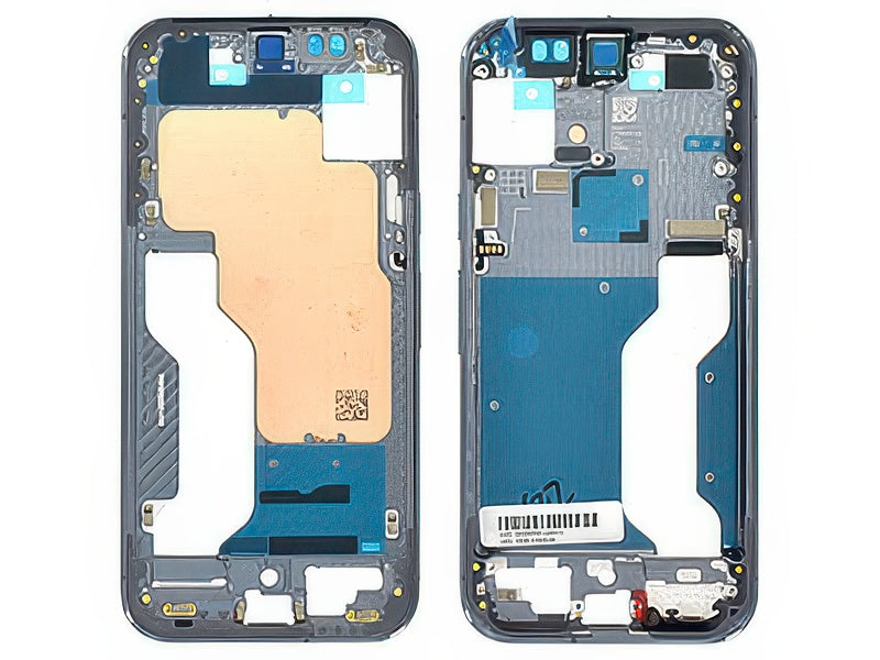Guscio frontale + Frame Supporto LCD e Touchscreen + Tasti Laterali Argento Grigio per Google Pixel 10 Pro