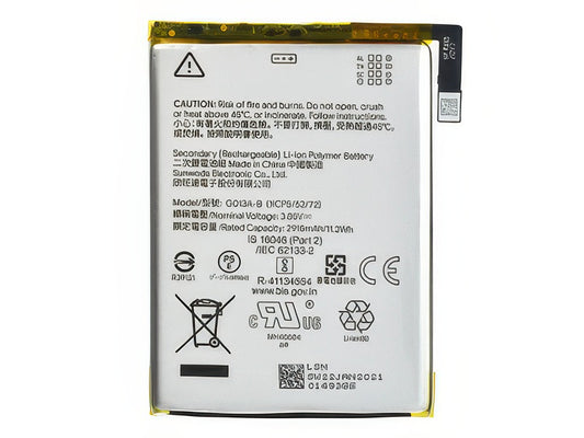 G013A-B Batteria 2915 mAh per Google Pixel 3