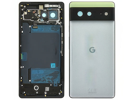 Cover Batteria + Vetrino Camera + Tasti Laterali Sorta Seafoam per Google Pixel 6