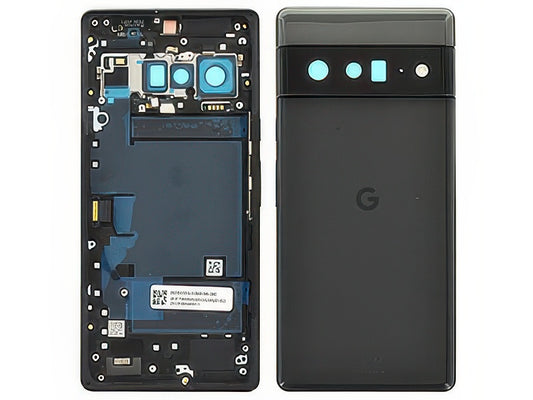 Cover Batteria + Vetrino Camera + Tasti Laterali Stormy Black per Google Pixel 6 Pro