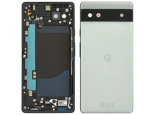 Cover Batteria + Vetrino Camera + Tasti Laterali Chalk per Google Pixel 6a