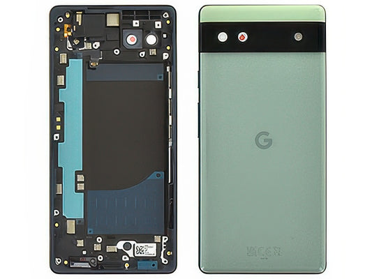 Cover Batteria + Vetrino Camera + Tasti Laterali Sage per Google Pixel 6a